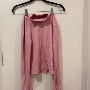 American Eagle Outfitters Dusty Pink Ribbed Top